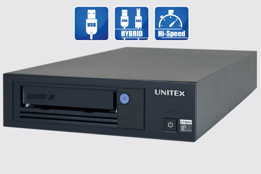 Unitex: uniwersalny napęd taśmowy LTO USB
