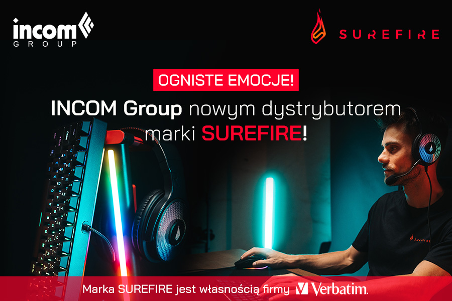Nowa marka w INCOM GROUP! SureFire: Przejdź na wyższy poziom rozgrywki!