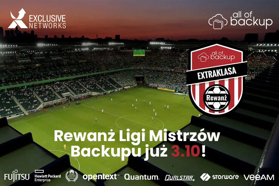 „Rewanż Ligi Mistrzów Backupu” już 3 października na Stadionie Legii Warszawa!
