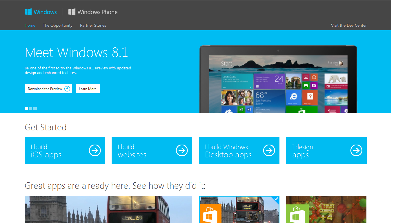 Microsoft: 100 tys. aplikacji w Windows Store