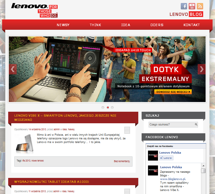 Lenovo ma blog po polsku