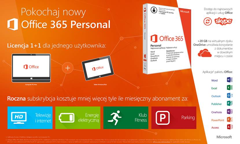 Microsoft wprowadził Office 365 Personal