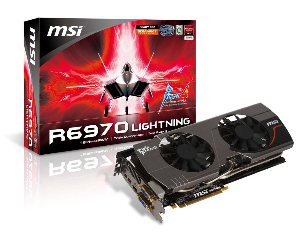 MSI: karty graficzne Lightning, GPU taktowany powyżej 1 GHz