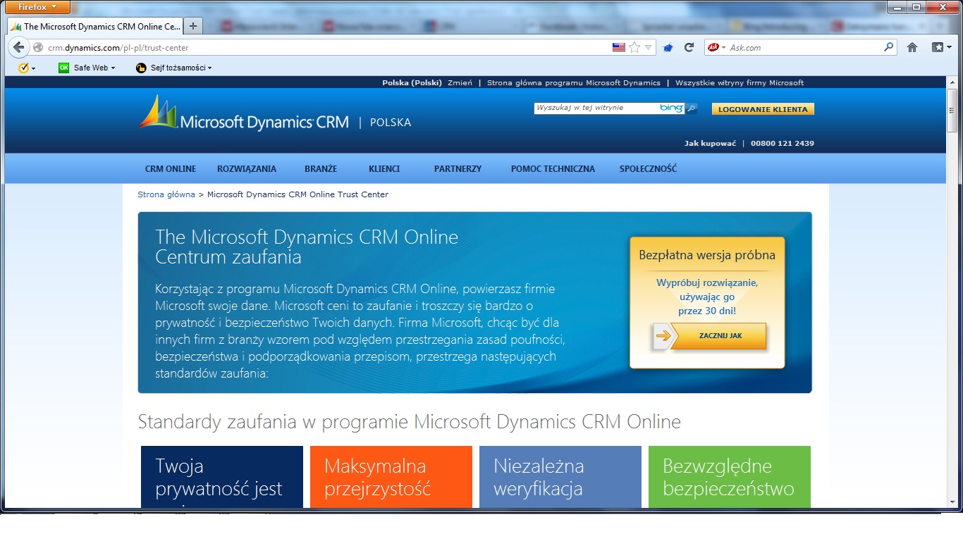 Można zaufać Microsoft Dynamics CRM Online