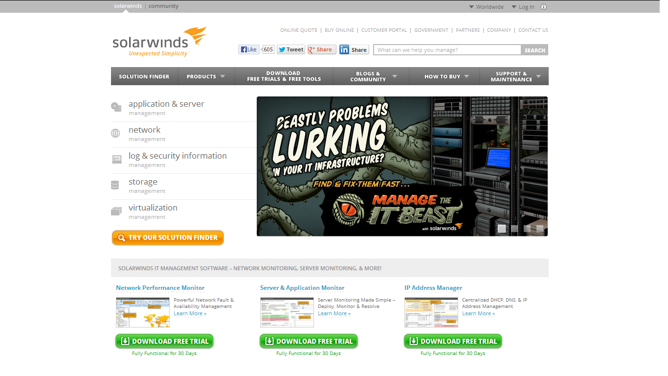 SolarWinds w Connect Distribution