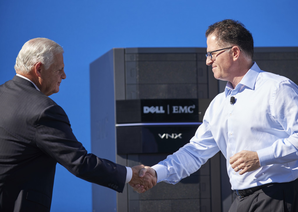 EMC przed fuzją z Dellem sprzeda część firmy