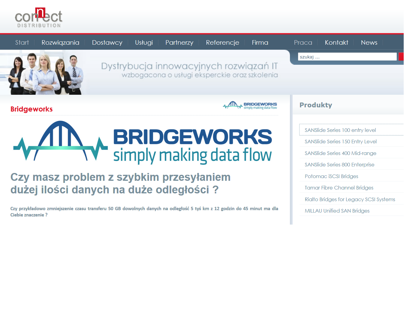 Connect Distribution ma Bridgeworks na wyłączność