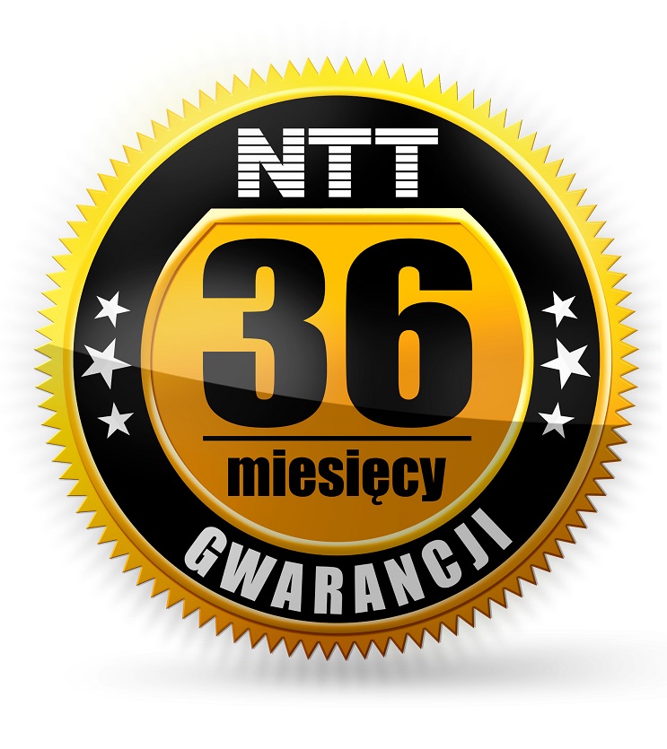 3 lata gwarancji od NTT