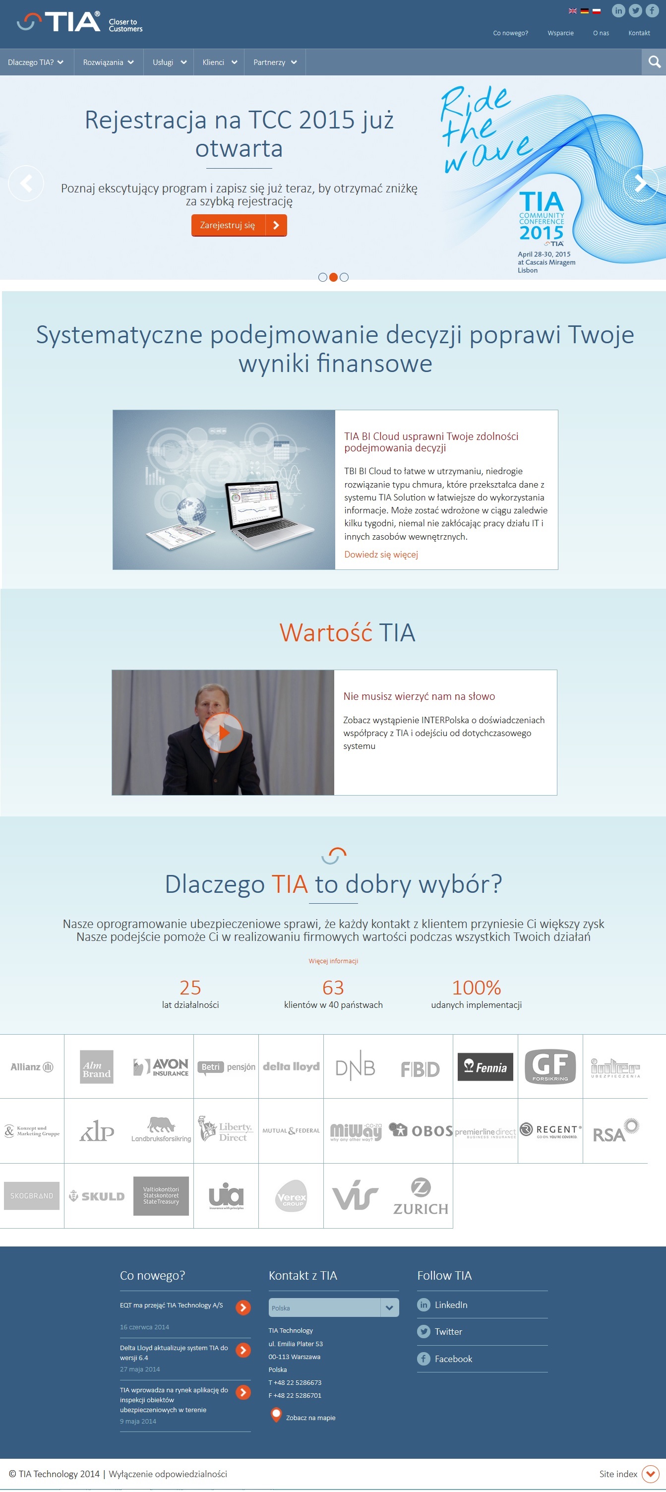 TIA Technology uruchomiła stronę po polsku