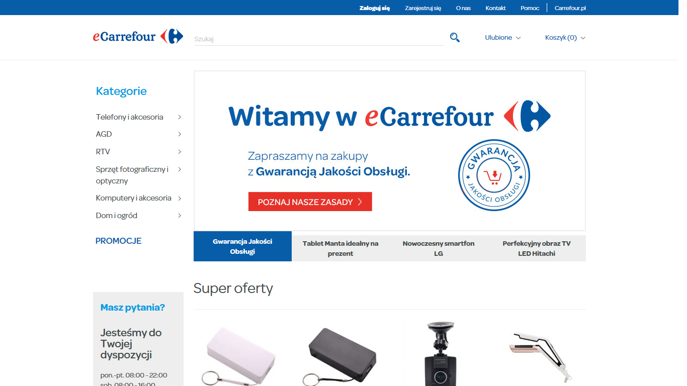 Carrefour uruchomił e-sklep z elektroniką