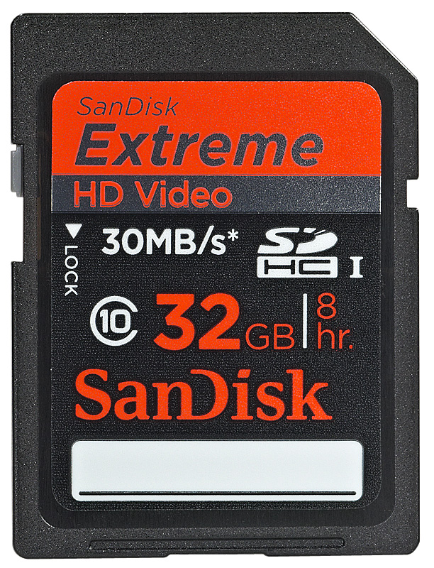 SanDisk SDHC Extreme HD Video 32GB class 10