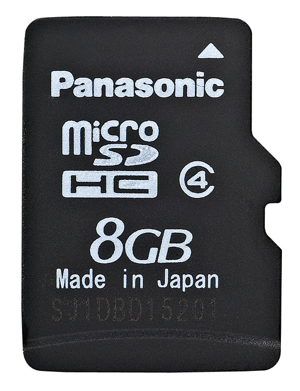 Panasonic microSDHC 8GB Green class 4