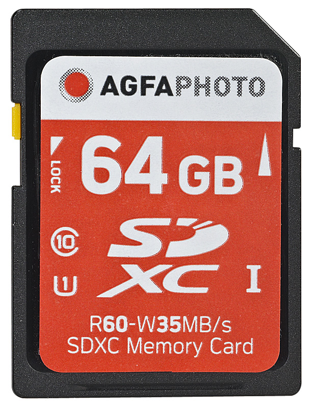 AgfaPhoto SDXC 64GB High Speed class 10