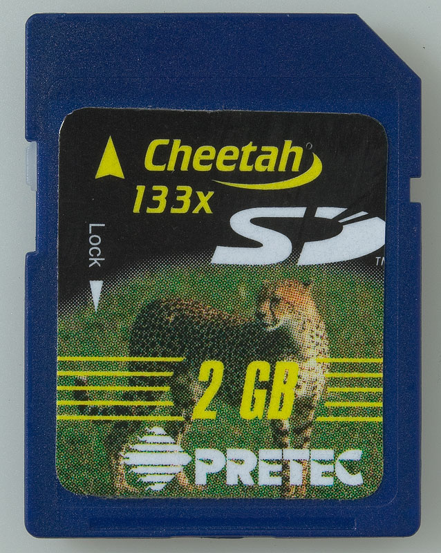 Pretec  SD 2GB 133x Cheetah