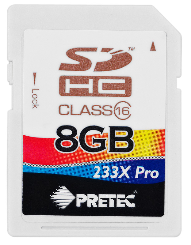 Pretec SDHC 8GB 233x Pro class 16