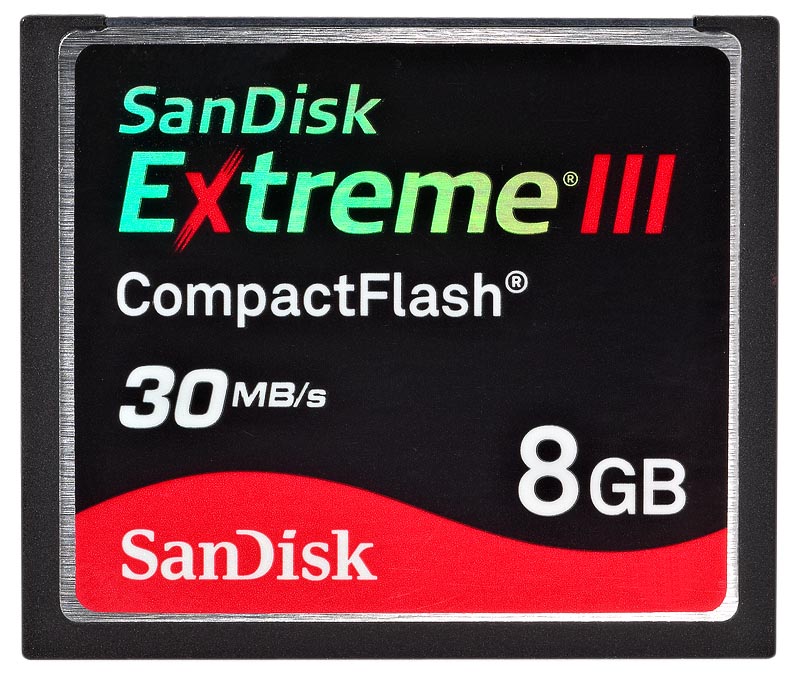 SanDisk CF Extreme III 8GB SDCFX3-008G-E31 200x