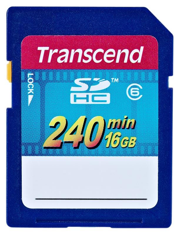 Transcend SDHC HD Video 16GB class 6