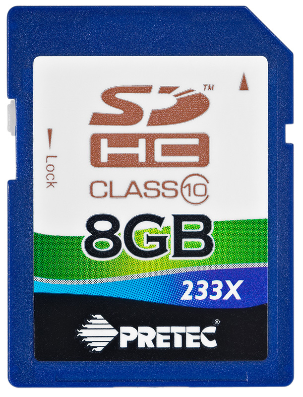 Pretec SDHC 8GB 233x class 10