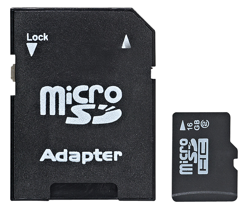 Global Technology microSDHC 16GB plus adapter class 2