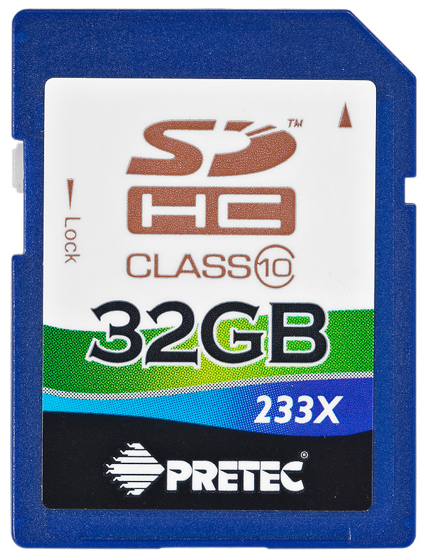 Pretec SDHC 32GB 233x class 10