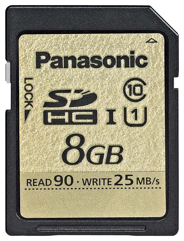 Panasonic SDHC 8GB Gold class 10