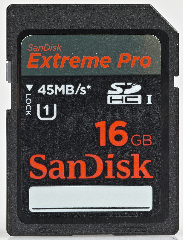 SanDisk SDHC Extreme Pro 16GB class 10