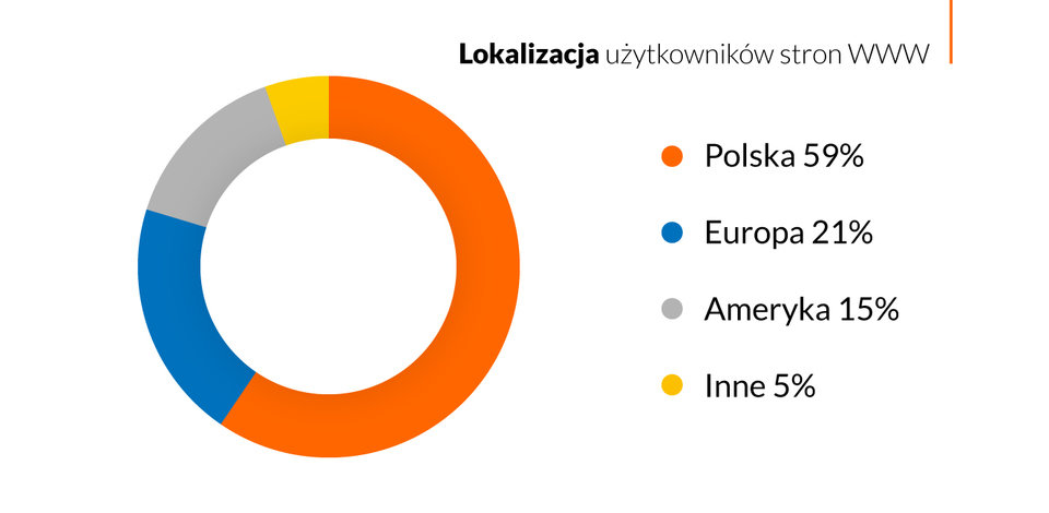 Aż 41% ruchu w polskim Internecie pochodzi z zagranicy